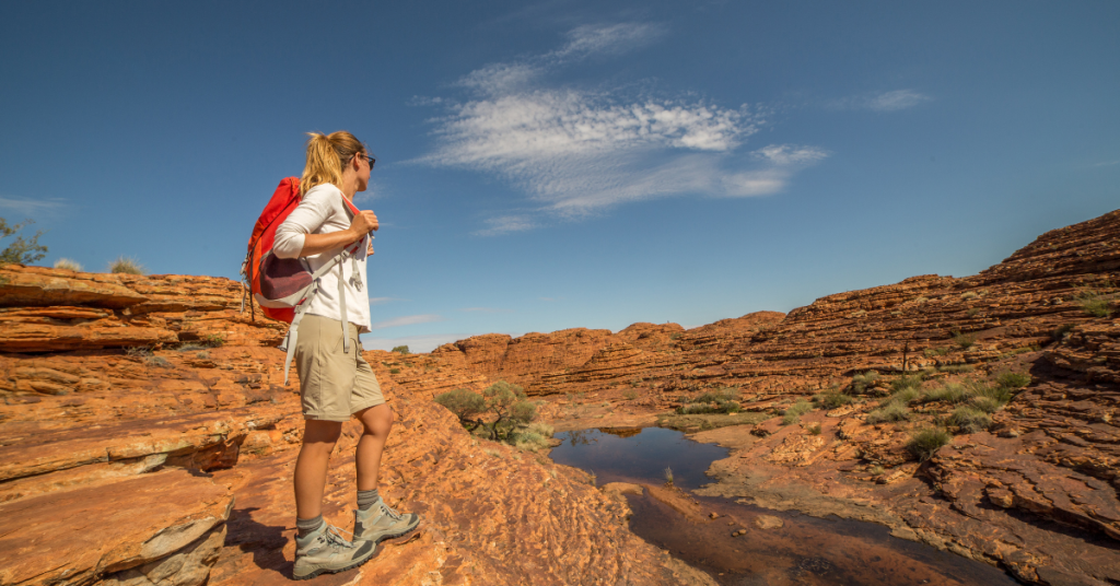 hiking in the outback, RV travel on a budget